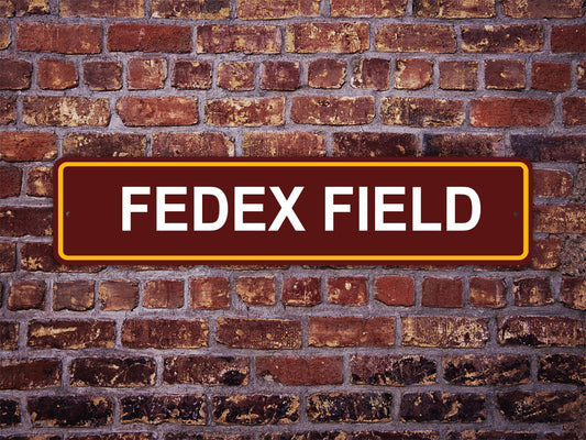 FedEx Field Street Sign Washington Commanders Football