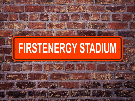 FirstEnergy Stadium Street Sign Cleveland Browns Football