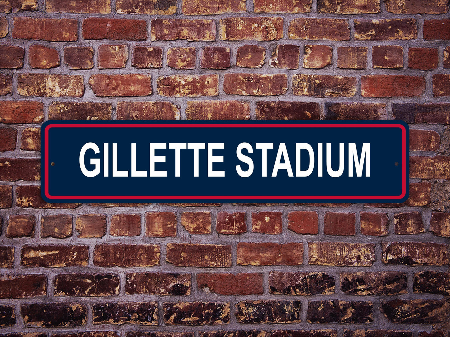 Gillette Stadium Street Sign New England Patriots Football