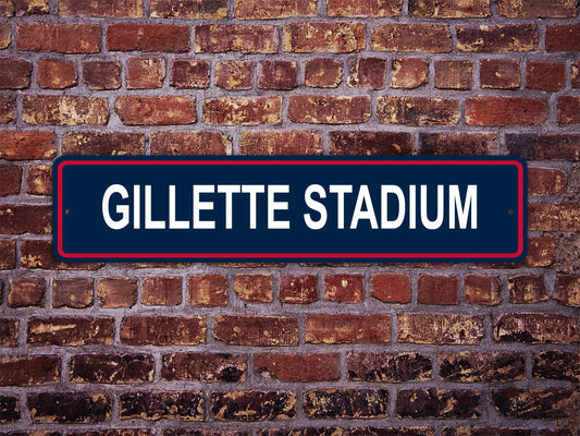 Gillette Stadium Street Sign New England Patriots Football