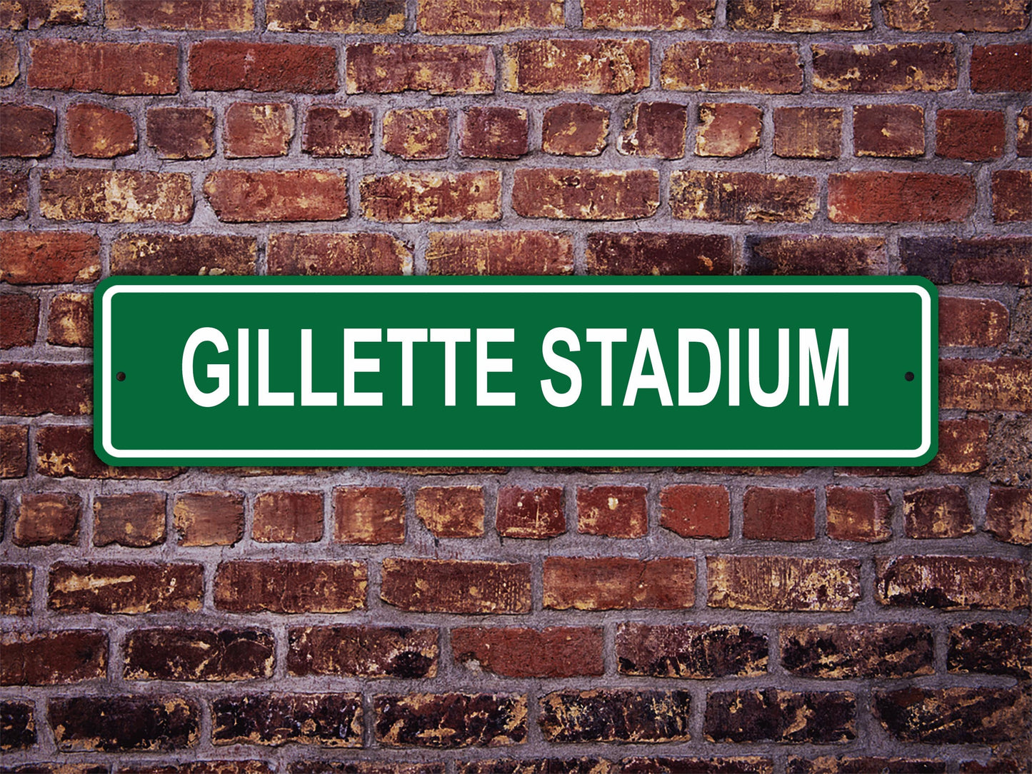 Gillette Stadium Street Sign New England Patriots Football