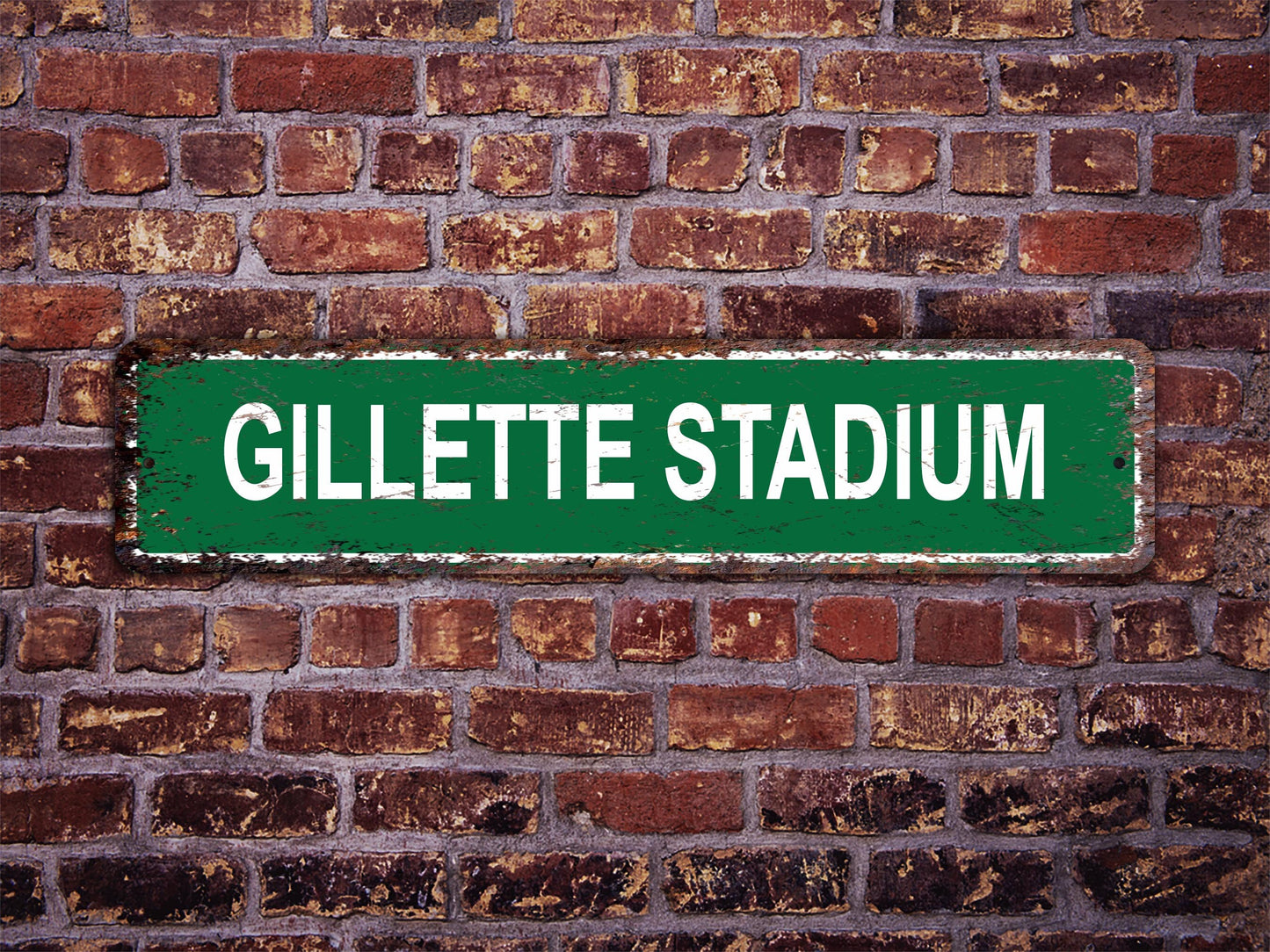 Gillette Stadium Street Sign New England Patriots Football