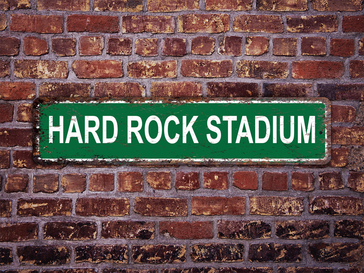 Hard Rock Stadium Street Sign Miami Dolphins Football