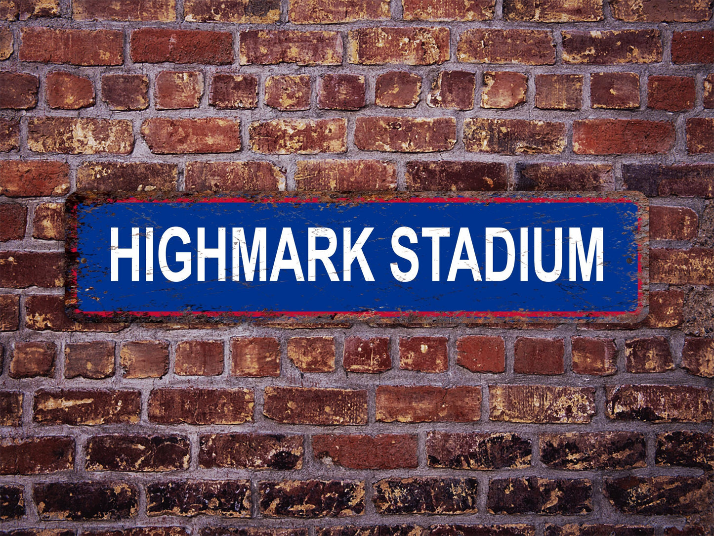 Highmark Stadium Street Sign Buffalo Bills Football