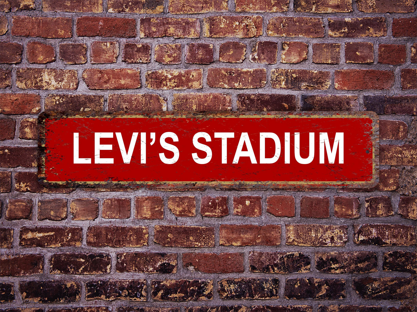 Levi's Stadium Street Sign San Francisco 49ers Football