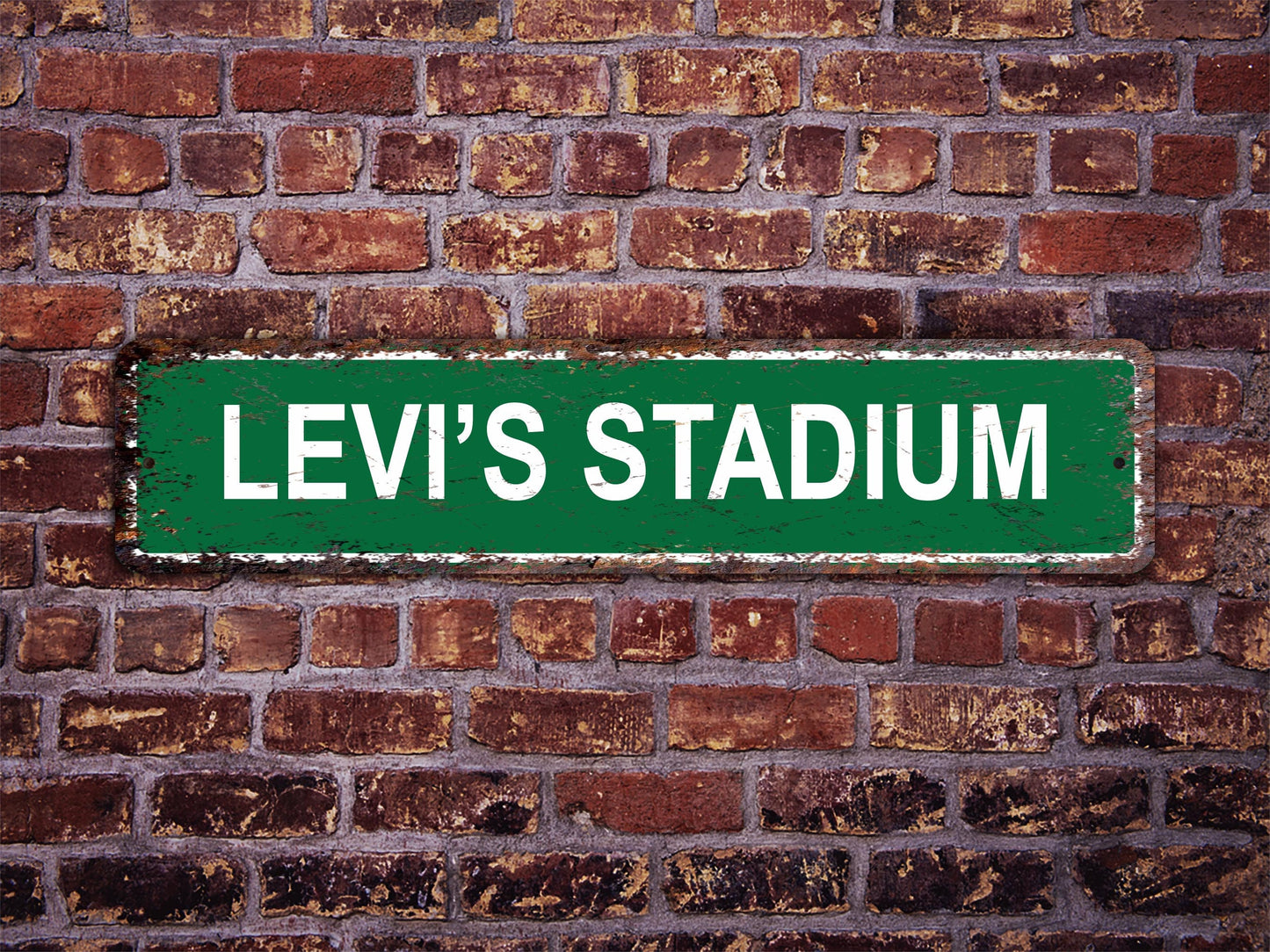 Levi's Stadium Street Sign San Francisco 49ers Football