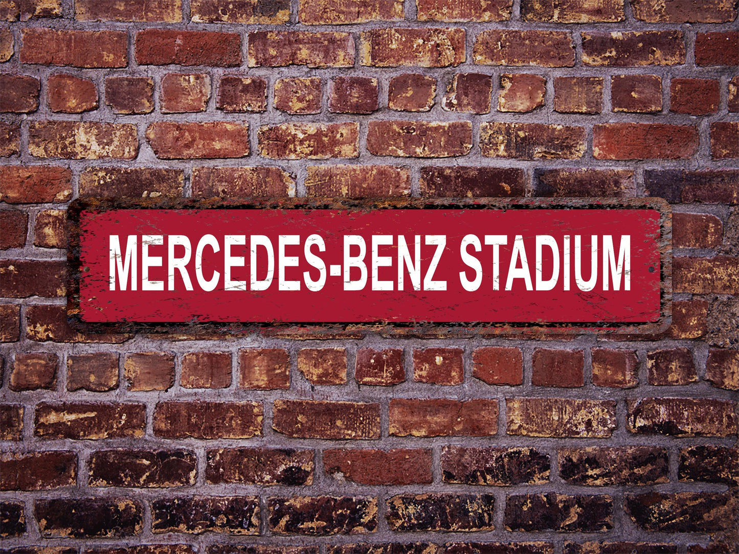 Mercedes-Benz Stadium Street Sign Atlanta Falcons Football