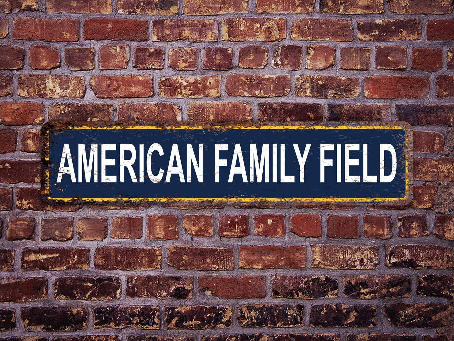 American Family Field Street Sign Milwaukee Brewers Stadium Miller Park Baseball Road