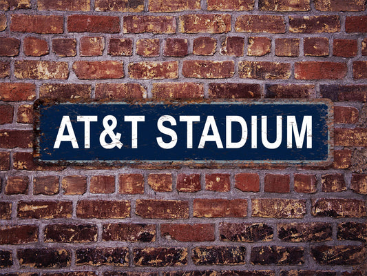 ATT Stadium Stadium Street Sign Dallas Cowboys Football