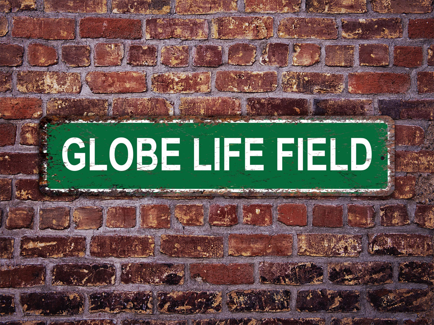 Globe Life Field Street Sign Texas Rangers Baseball Road