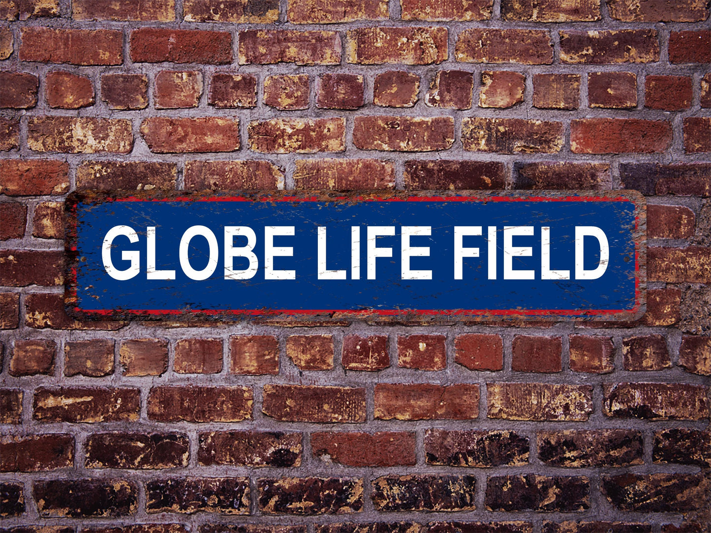 Globe Life Field Street Sign Texas Rangers Baseball Road