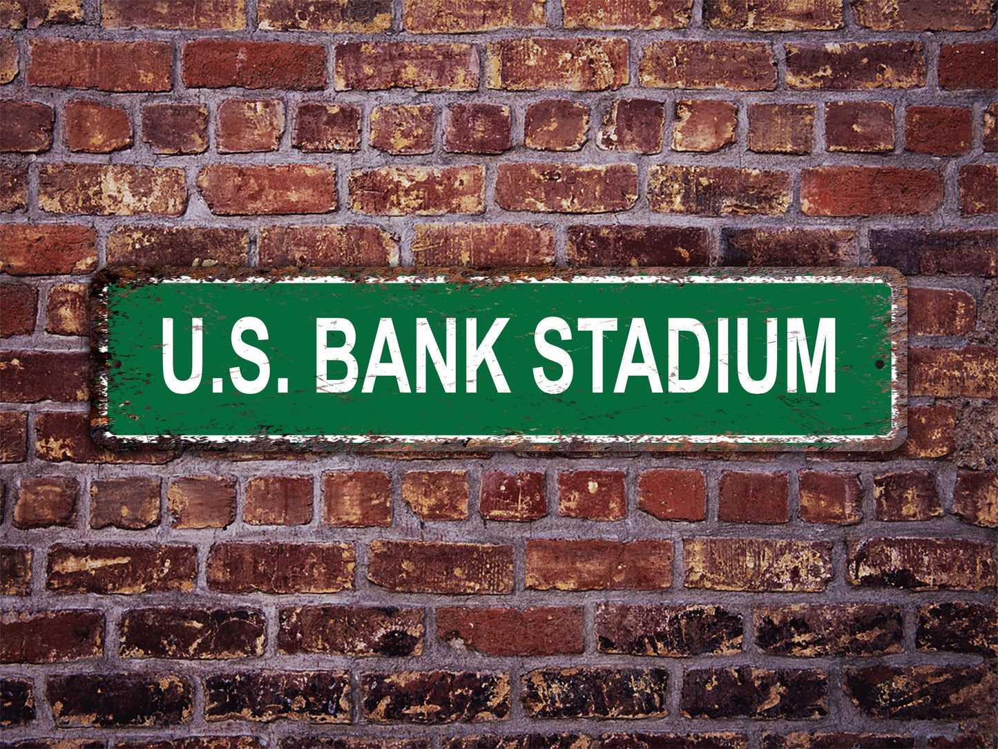 US Bank Stadium Street Sign Minnesota Vikings Football