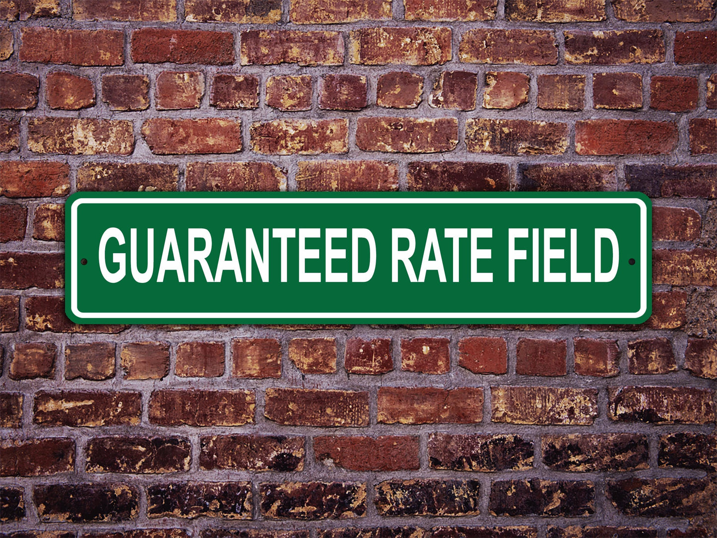 Guaranteed Rate Field Street Sign Chicago White Sox Baseball Road