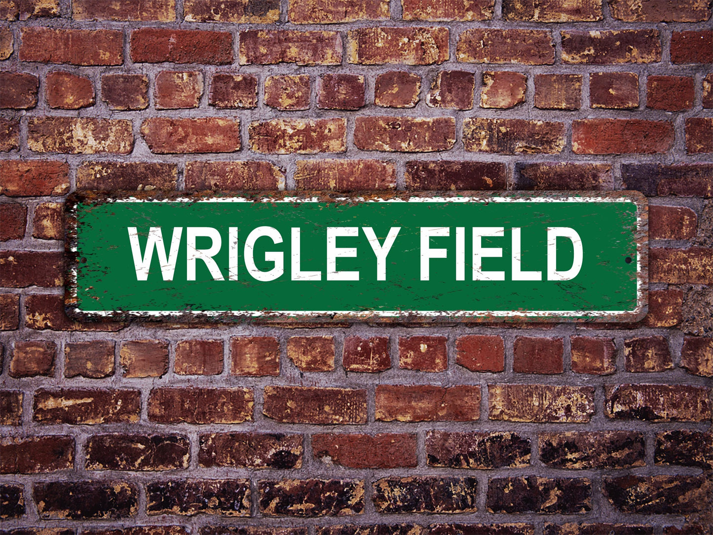 Wrigley Field Street Sign Chicago Cubs Baseball Road