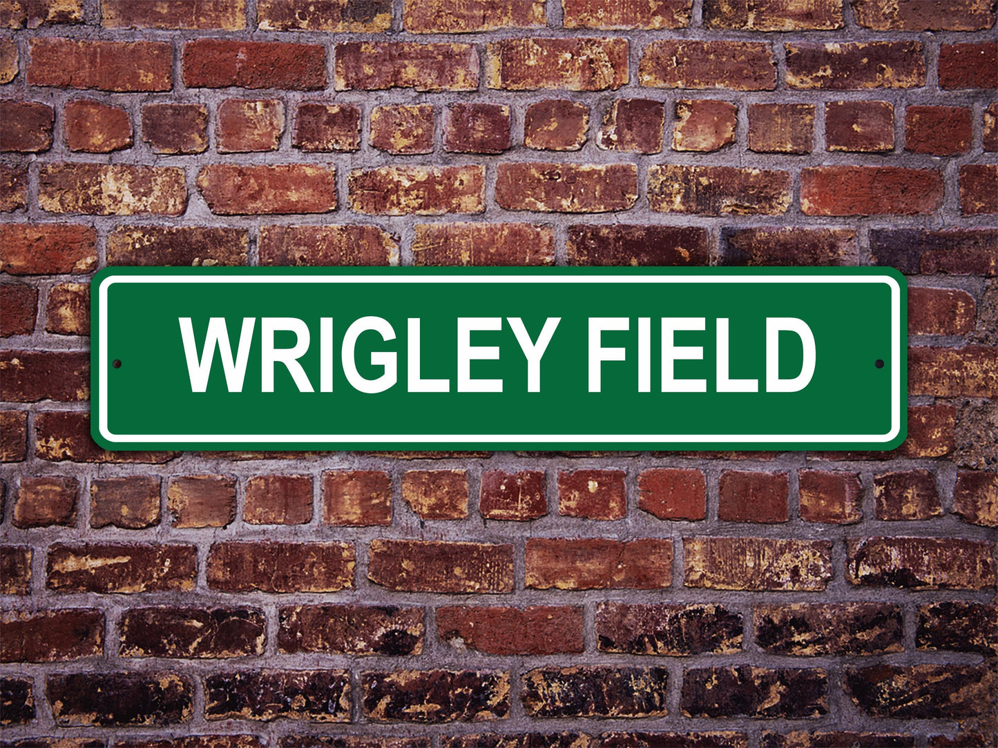 Wrigley Field Street Sign Chicago Cubs Baseball Road