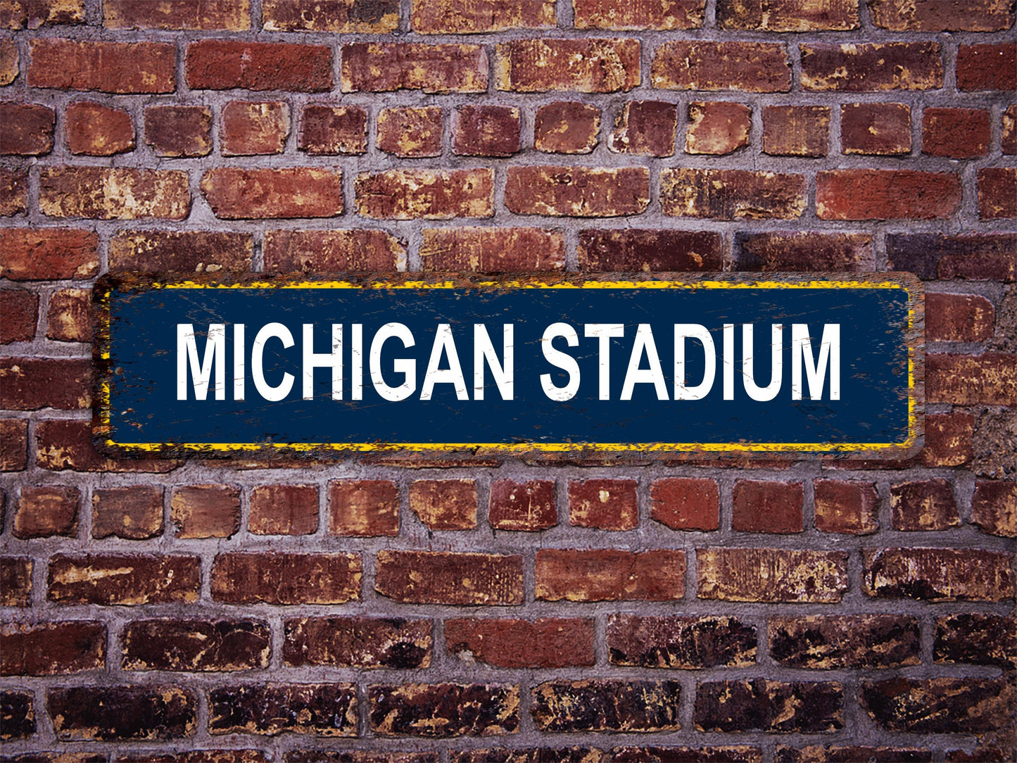 Michigan Stadium Street Sign Michigan Wolverines Football