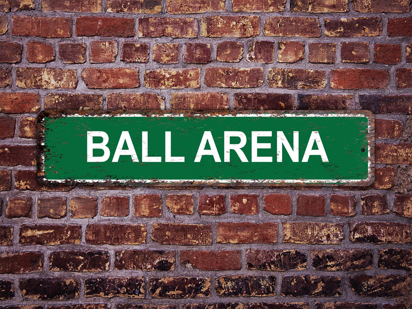 Ball Arena Street Sign Denver Nuggets Basketball