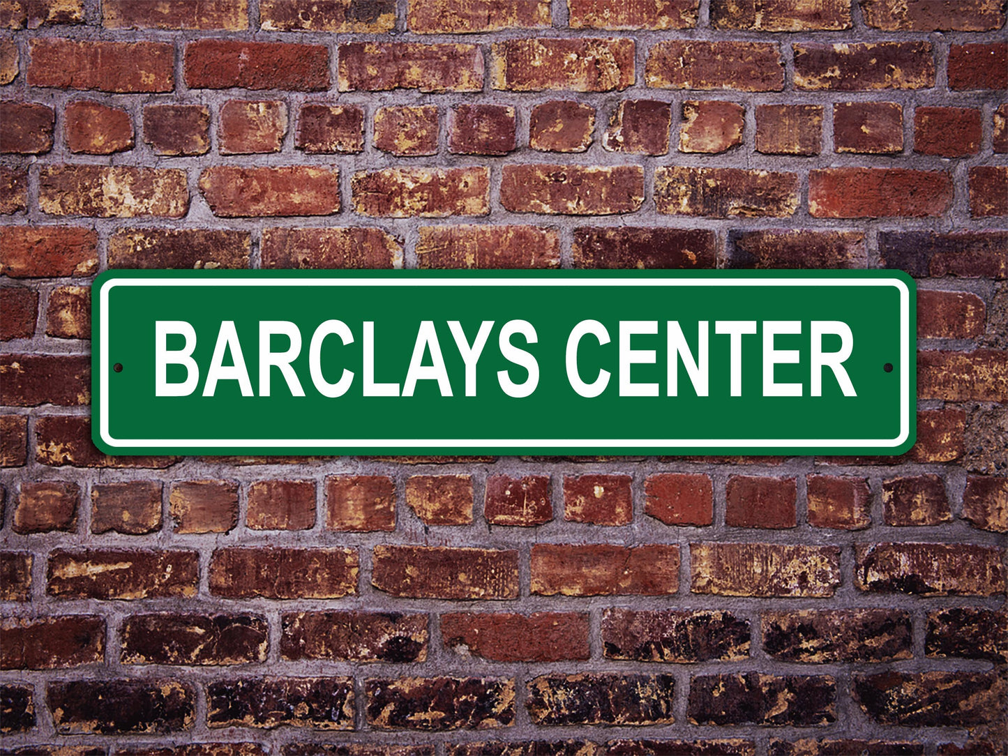 Barclays Center Street Sign Brooklyn Nets Basketball