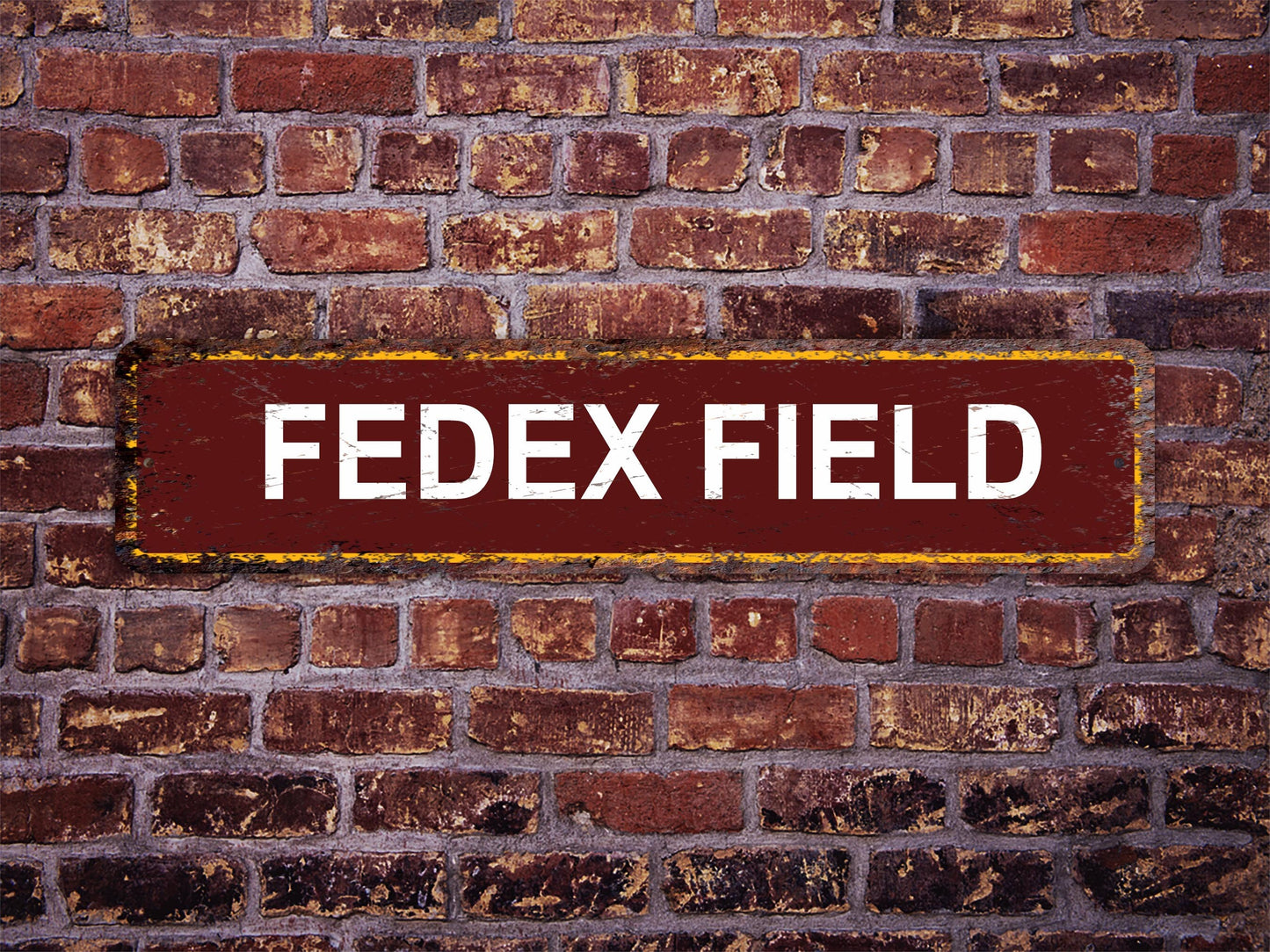 FedEx Field Street Sign Washington Commanders Football