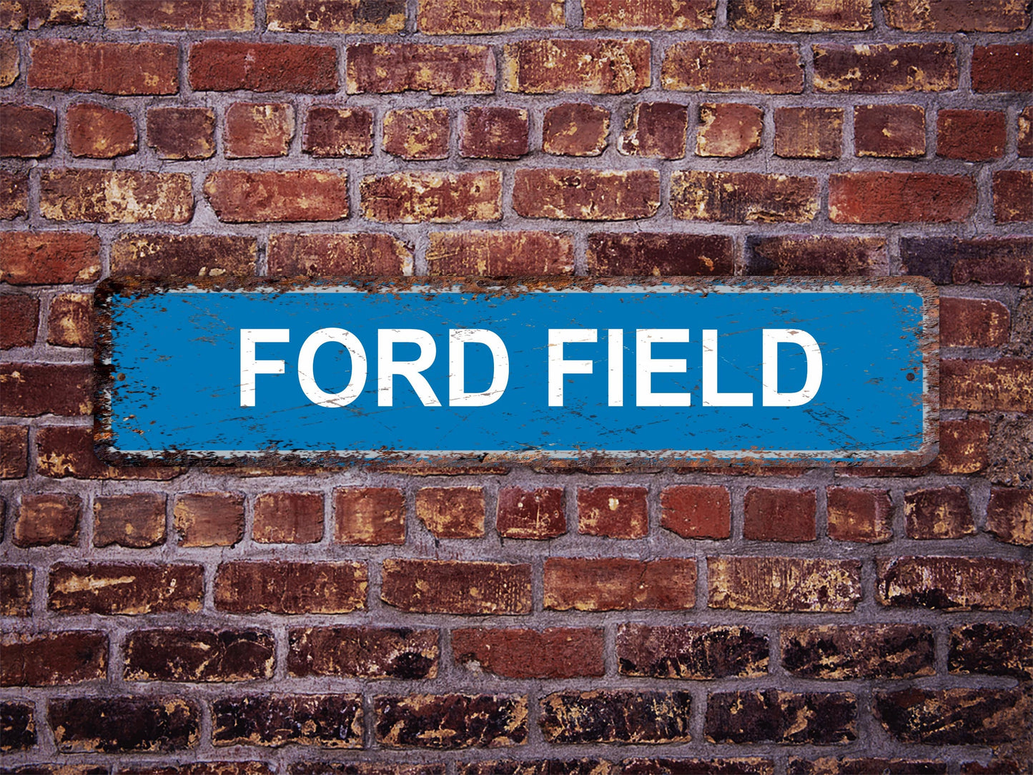 Ford Field Street Sign Detroit Lions Football