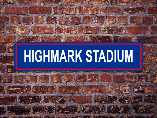 Highmark Stadium Street Sign Buffalo Bills Football