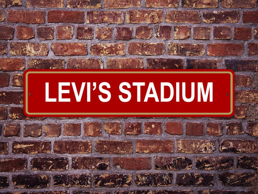 Levi's Stadium Street Sign San Francisco 49ers Football