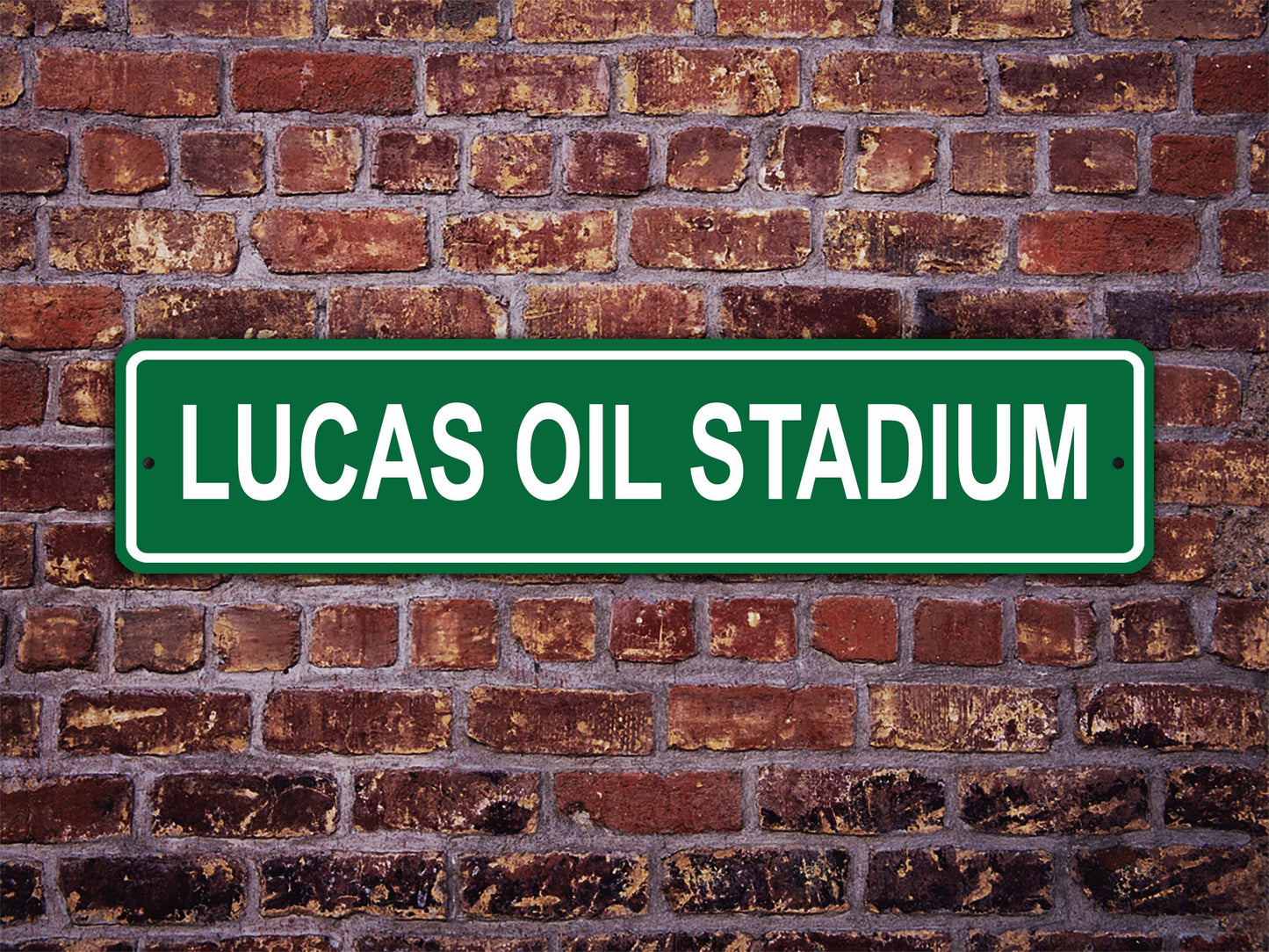 Lucas Oil Stadium Street Sign Indianapolis Colts Football