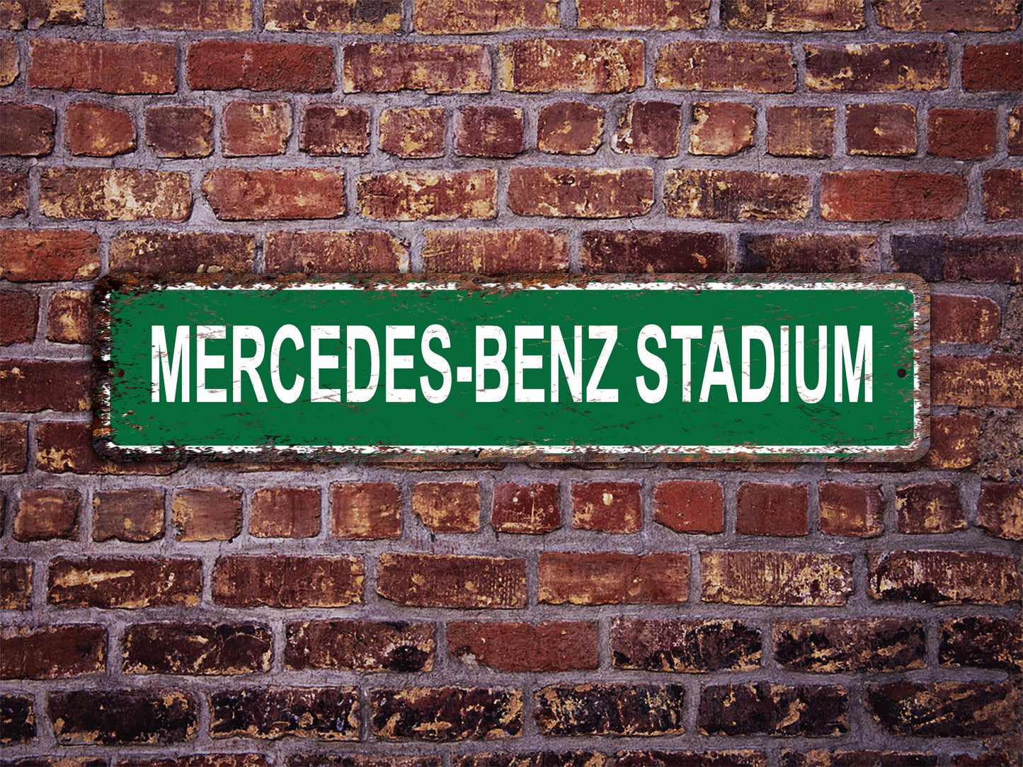 Mercedes-Benz Stadium Street Sign Atlanta Falcons Football