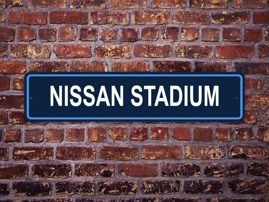 Nissan Stadium Street Sign Tennessee Titans Football