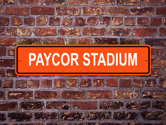 Paycor Stadium Street Sign Cincinnati Bengals Football