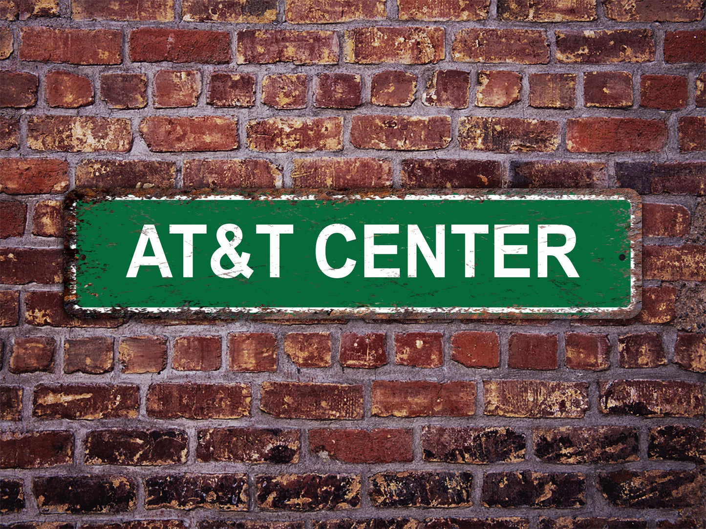 AT&T Center Street Sign San Antonio Spurs Basketball