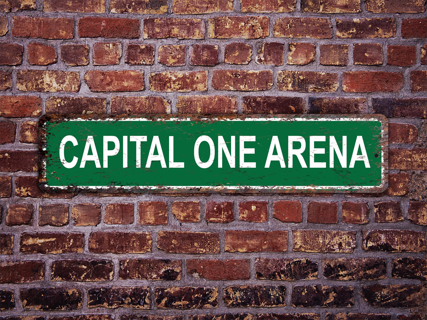 Capital One Arena Street Sign Washington Wizards Basketball