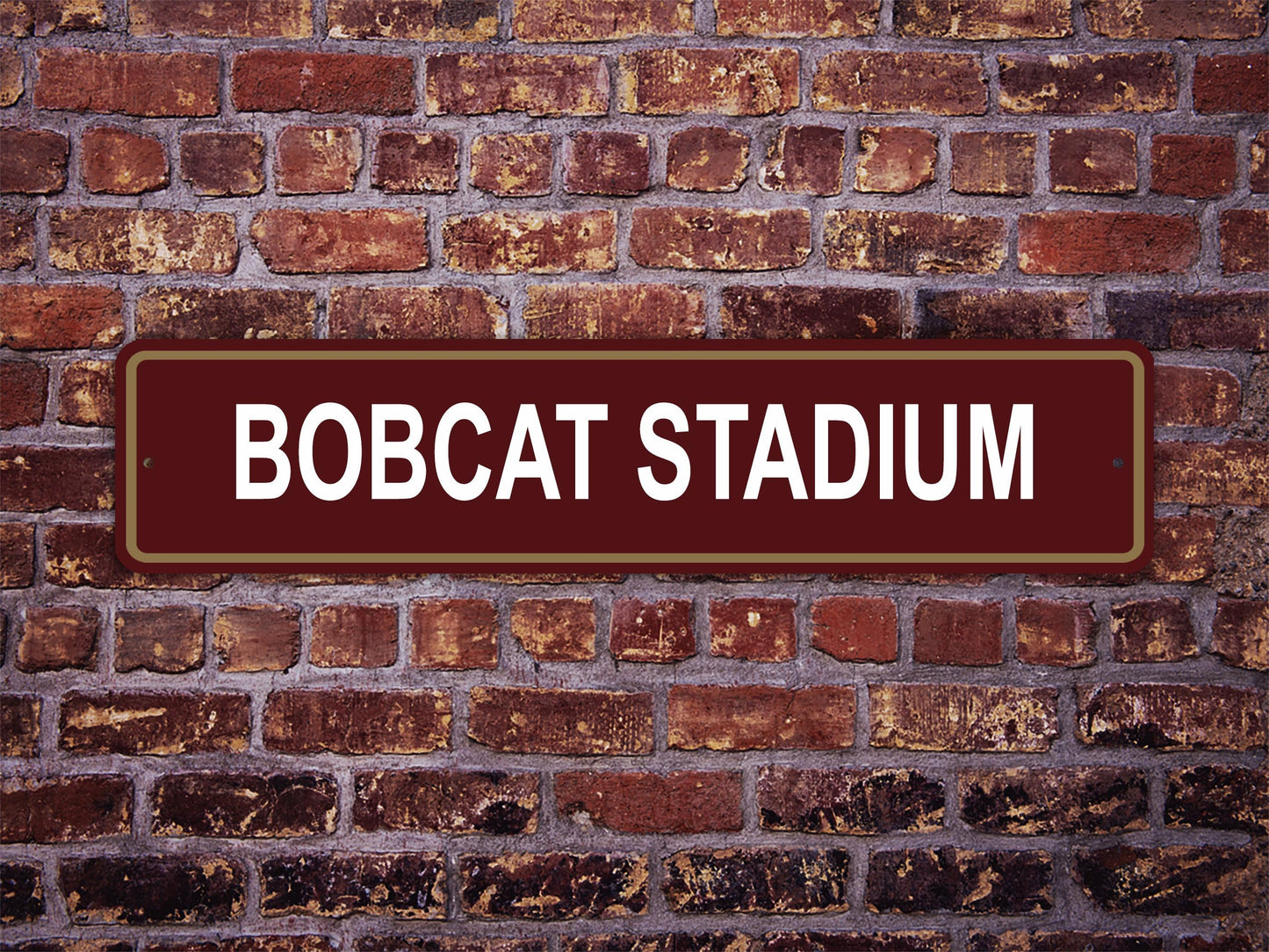 Bobcat Stadium Street Sign Texas State Bobcats Football