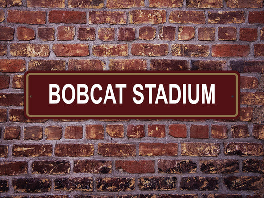 Bobcat Stadium Street Sign Texas State Bobcats Football