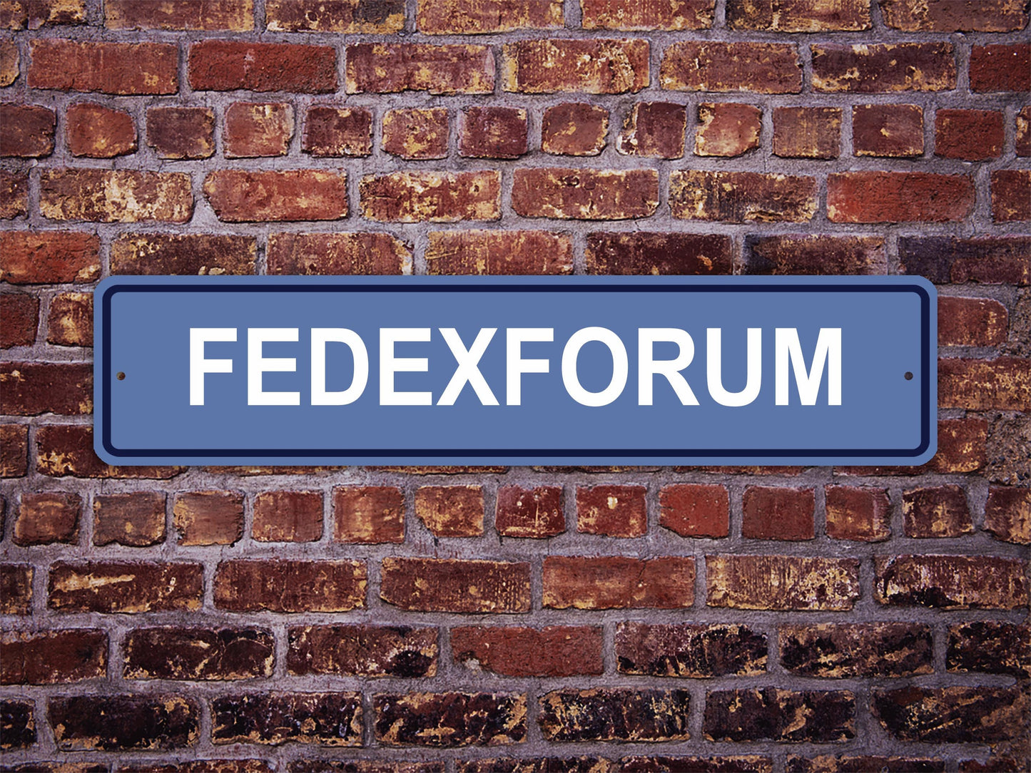 FedExForum Street Sign Memphis Grizzlies Basketball