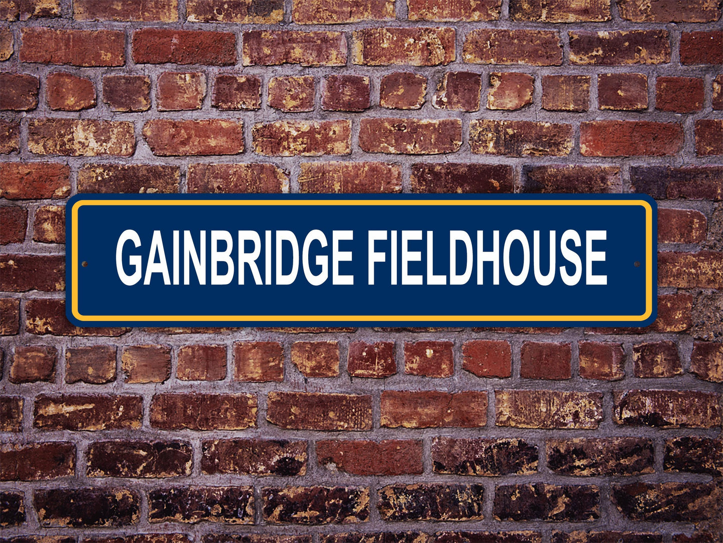 Gainbridge Fieldhouse Street Sign Indiana Pacers Basketball