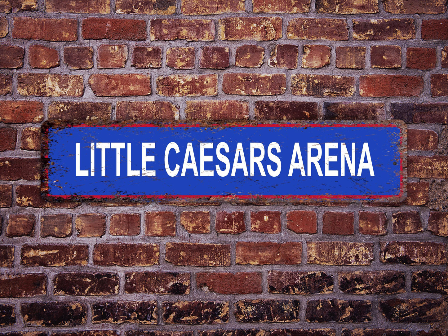 Little Caesars Arena Street Sign Detroit Pistons Basketball