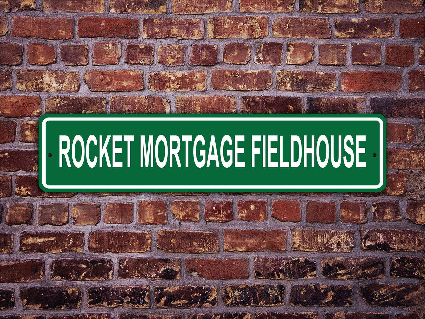 Rocket Mortgage FieldHouse Street Sign Cleveland Cavaliers Basketball