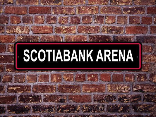 Scotiabank Arena Street Sign Toronto Raptors Basketball