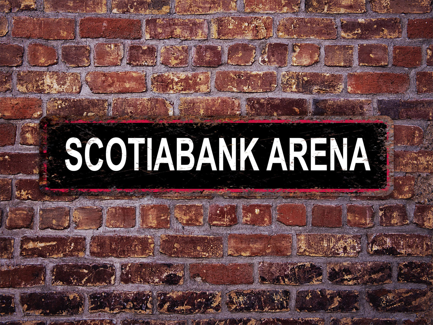 Scotiabank Arena Street Sign Toronto Raptors Basketball