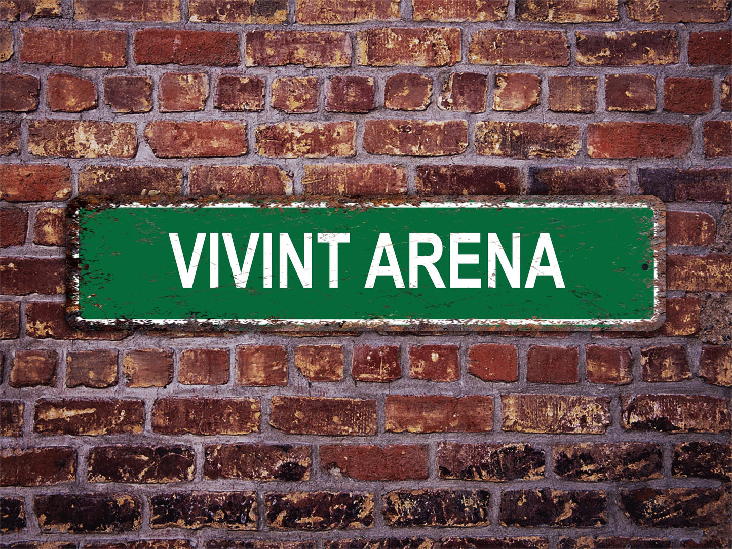 Vivint Arena Street Sign Utah Jazz Basketball