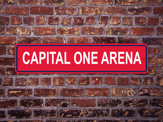 Capital One Arena Street Sign Washington Wizards Basketball