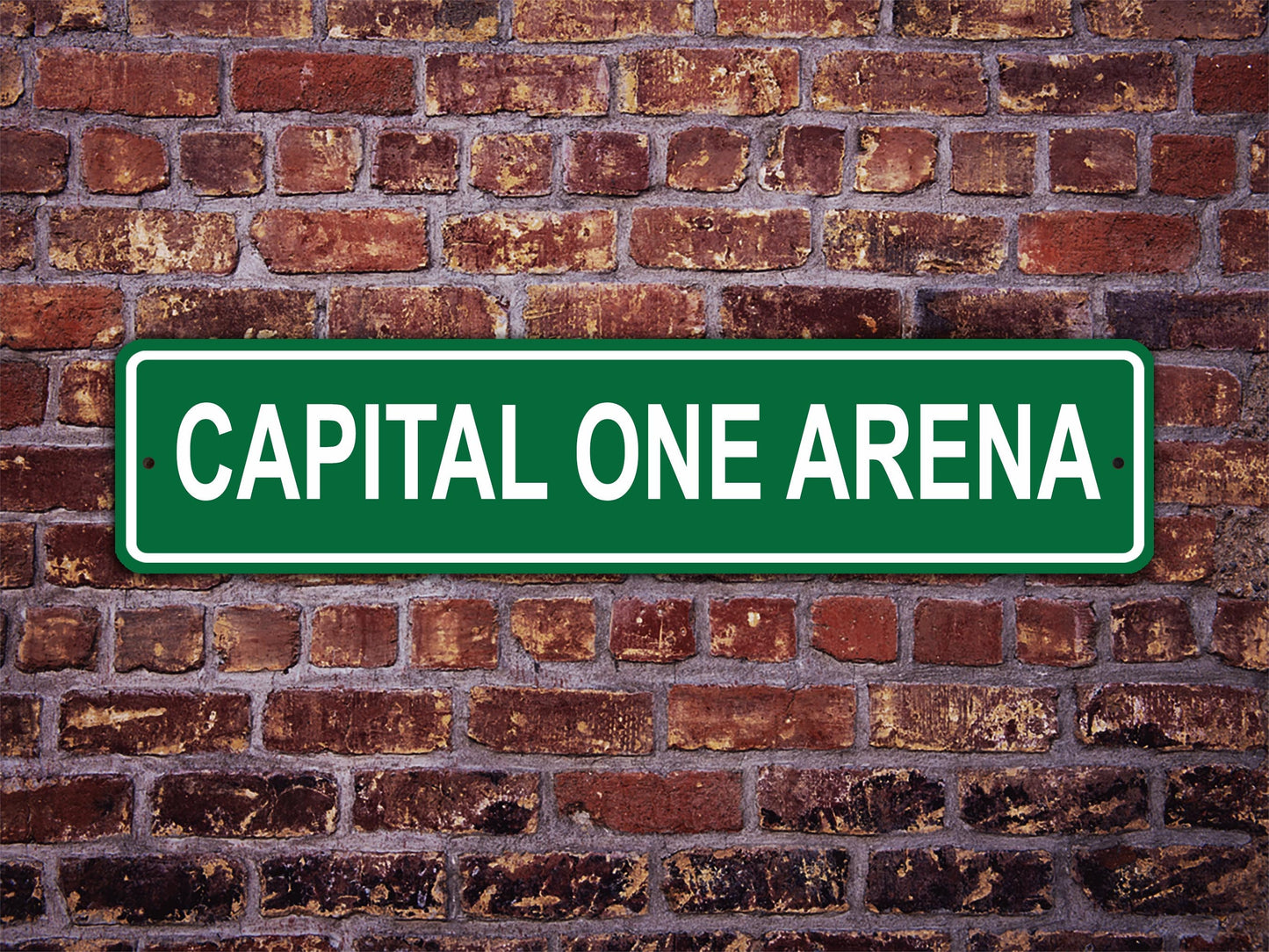 Capital One Arena Street Sign Washington Wizards Basketball