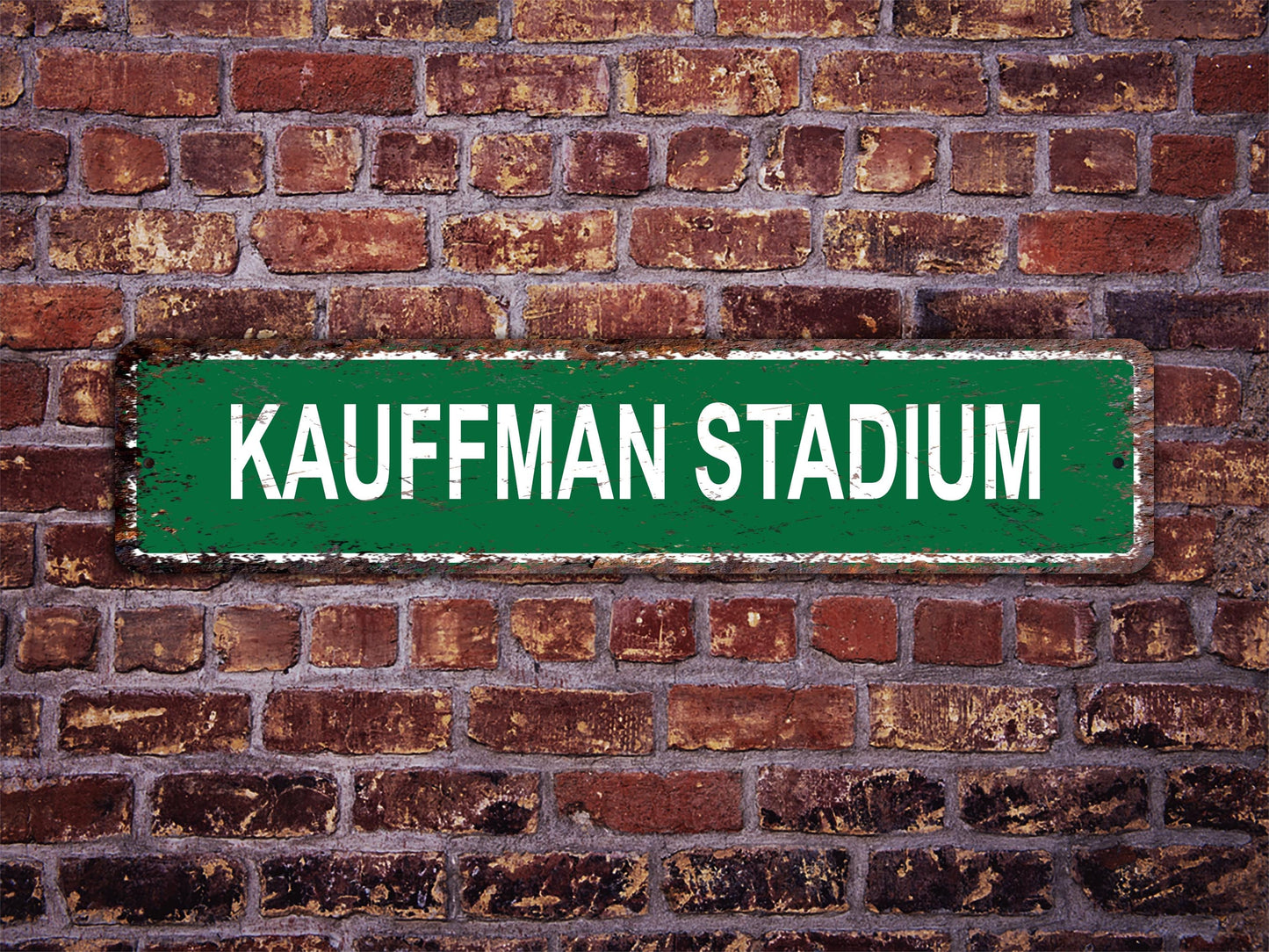 Kauffman Stadium Street Sign Kansas City Royals Baseball Road