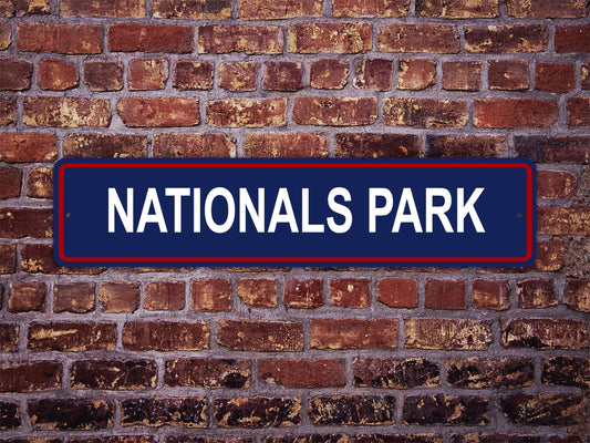Nationals Park Stadium Street Sign Washington Nationals Baseball Road