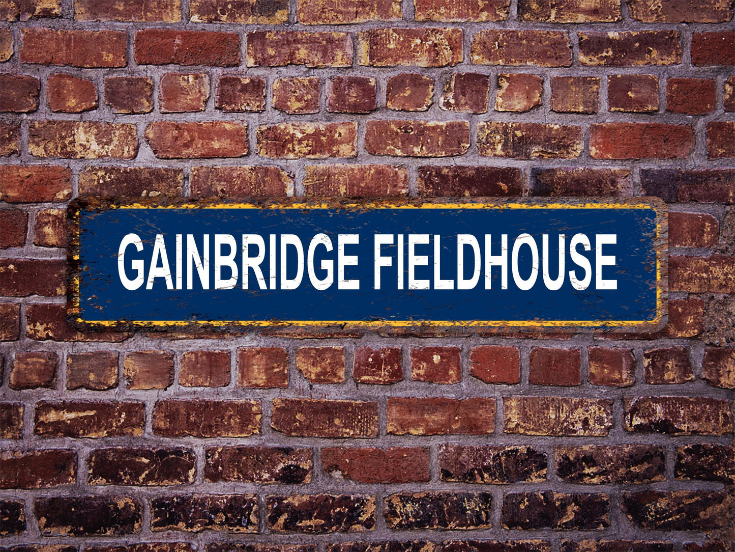 Gainbridge Fieldhouse Street Sign Indiana Pacers Basketball