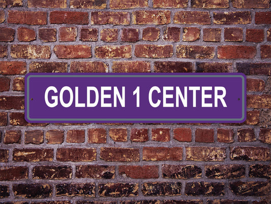 Golden 1 Center Street Sign Sacramento Kings Basketball