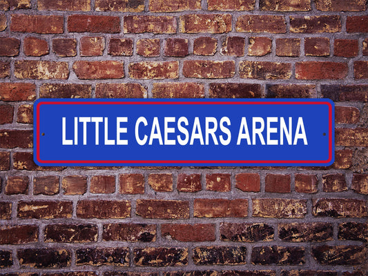 Little Caesars Arena Street Sign Detroit Pistons Basketball