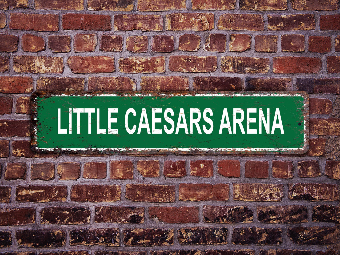 Little Caesars Arena Street Sign Detroit Pistons Basketball