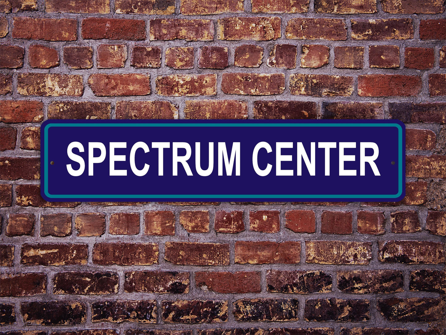 Spectrum Center Street Sign Charlotte Hornets Basketball